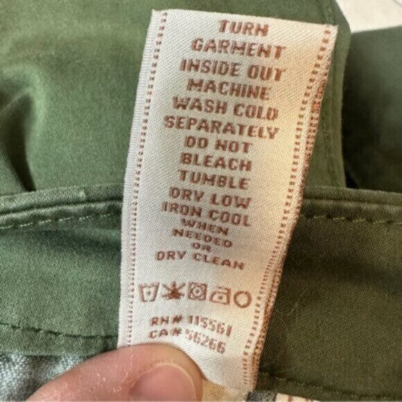 JEN 7 | Women's Olive Green Zipper Closure Crop Skinny Pants Size 4 - Picture 7 of 9